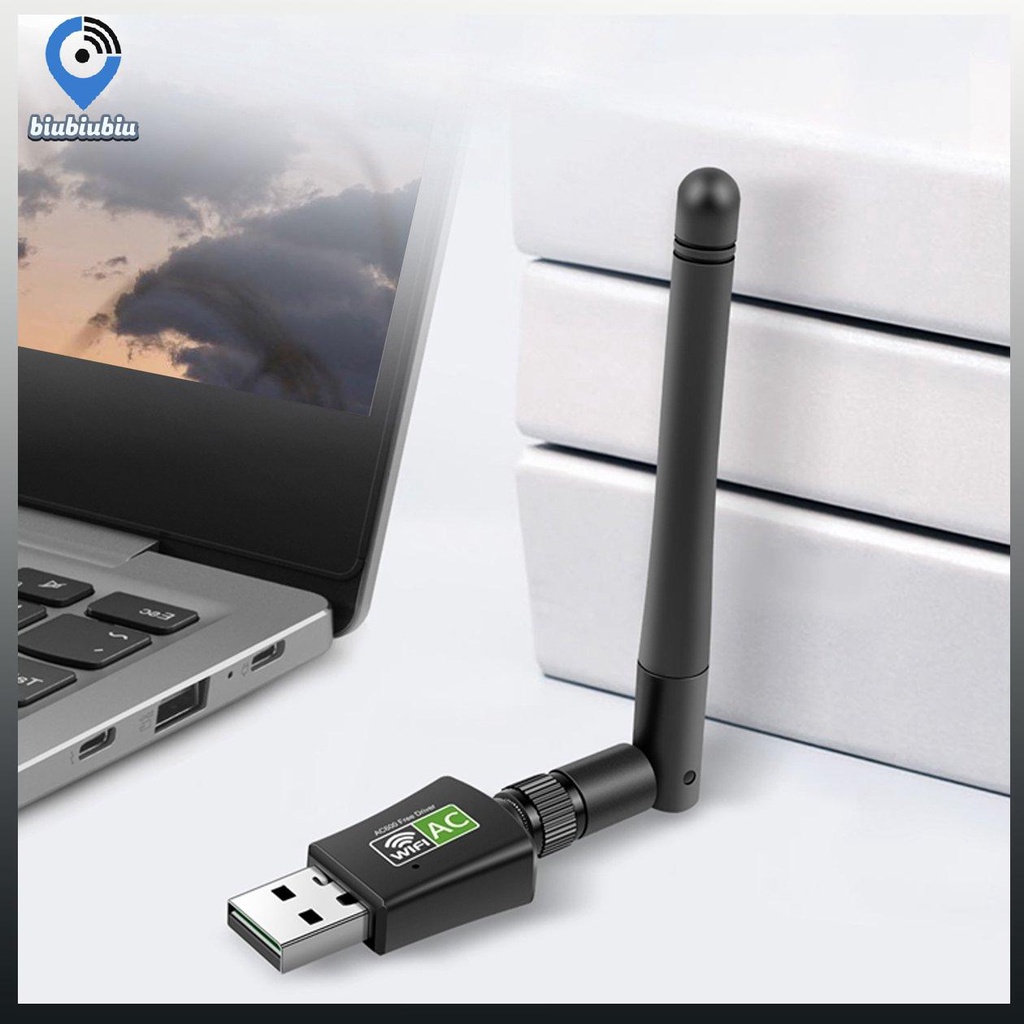 【Hàng sẵn sàng】【cod】USB Wireless Network Card M600L-600M Driver-free Dual Frequency 5GHZ