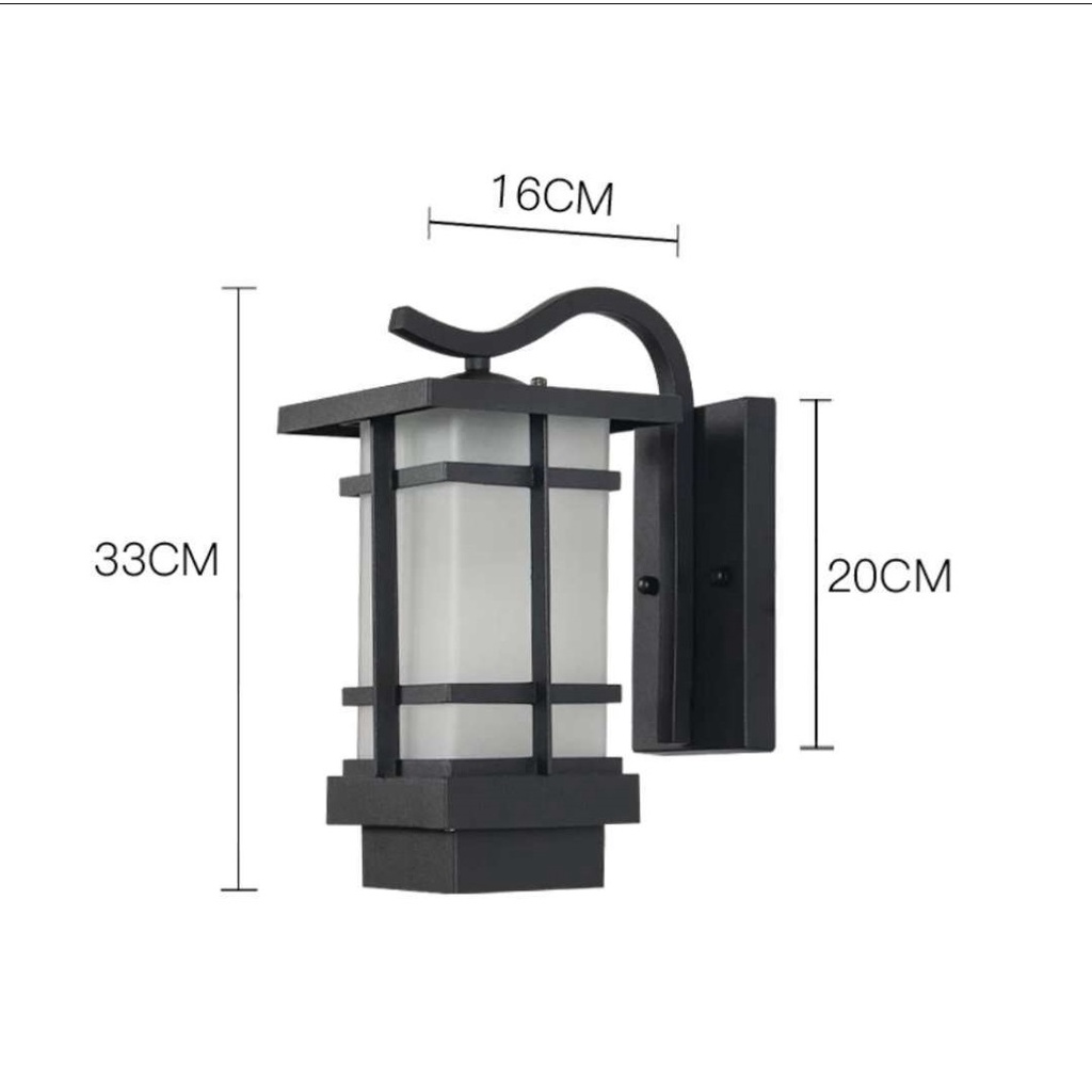 Đèn gắn tường ngoài trời trang trí ngoại thất phong cách nhật bản, chất liệu nhôm đúc, hàng cao cấp A104