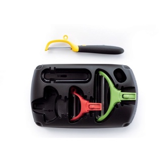 Bộ dụng cụ gọt vỏ và bào thực phẩm Tupperware Click Series 3 món - Hàng chính hãng Tupperware phân phối tại Việt Nam