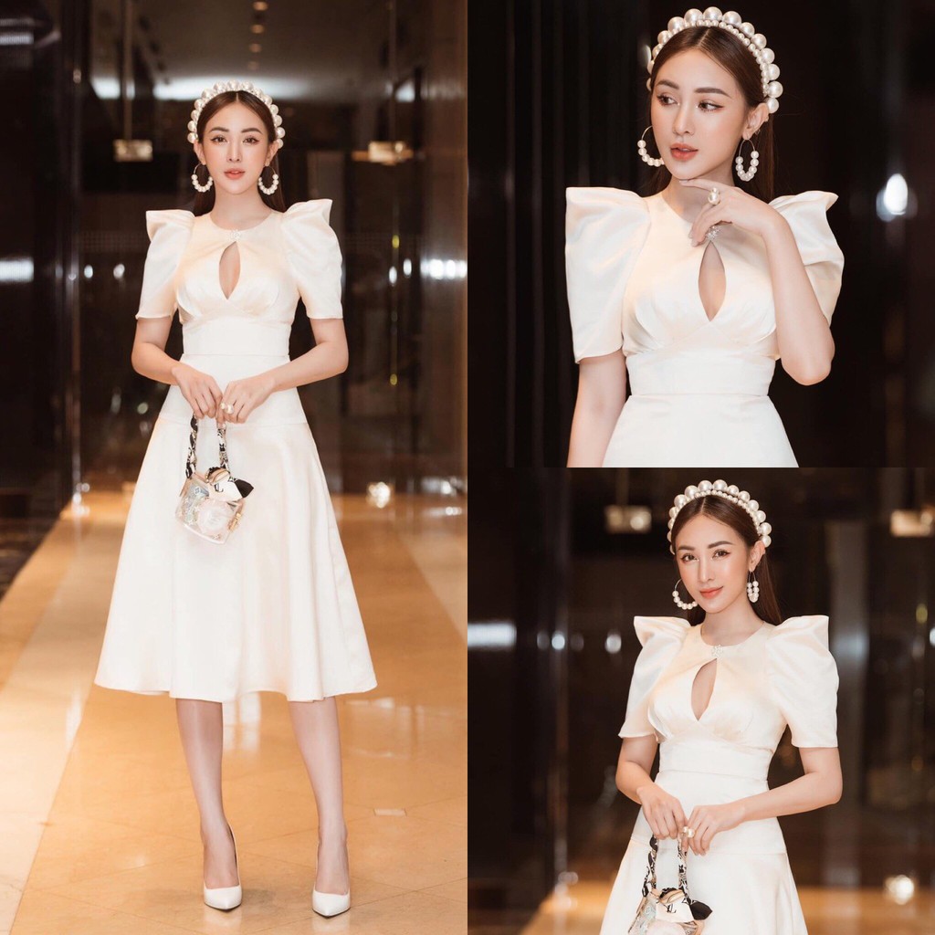 Đầm xòe thiết kế thanh lịch cao cấp