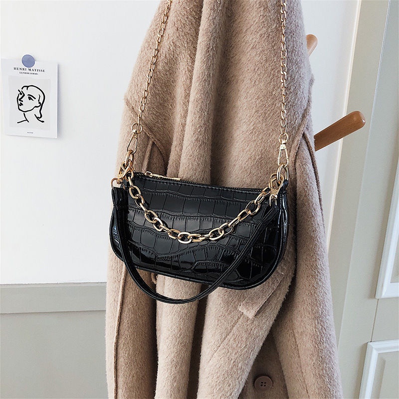 Túi Xách Nữ Dập Vân Dáng Túi Kẹp Nách Cá Tính T1