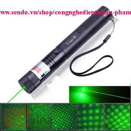 Đèn Laser 303 tia sáng xanh,đẹp có hoa văn.