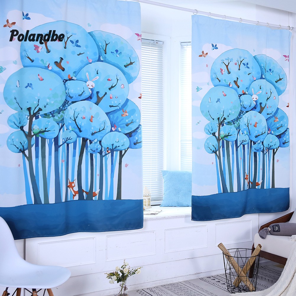 Rèm Cửa Sổ Che Nắng Họa Tiết Hoạt Hình Cho Phòng Ngủ Của Bé