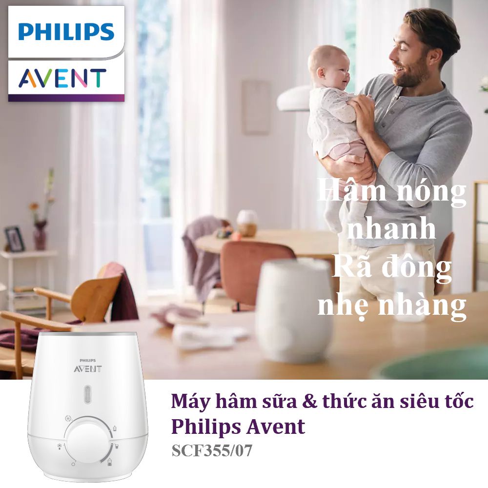 Máy hâm sữa siêu tốc Philips Avent SCF355/07