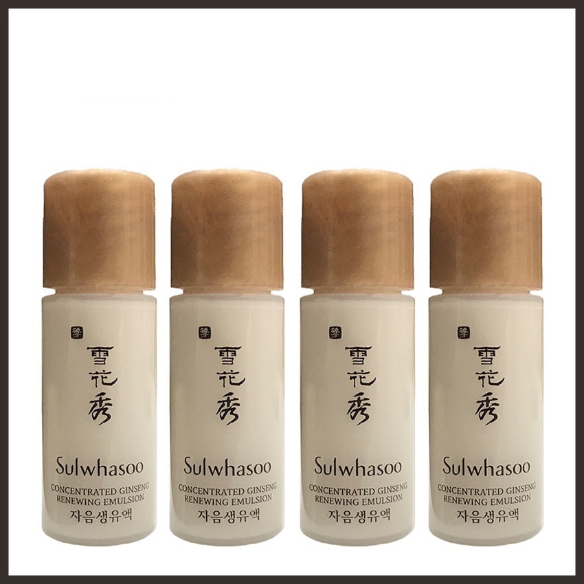[10 chai] Nước hoa hồng và sữa dưỡng nhân sâm Sulwhasoo Concentrated Ginseng Renewing 5ml x 10 | BigBuy360 - bigbuy360.vn