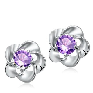 Bông Tai Hoa Sứ Bạc S925 Sang Trọng   Nữ Tính Dịu Dàng   BTHOACUCBAC09