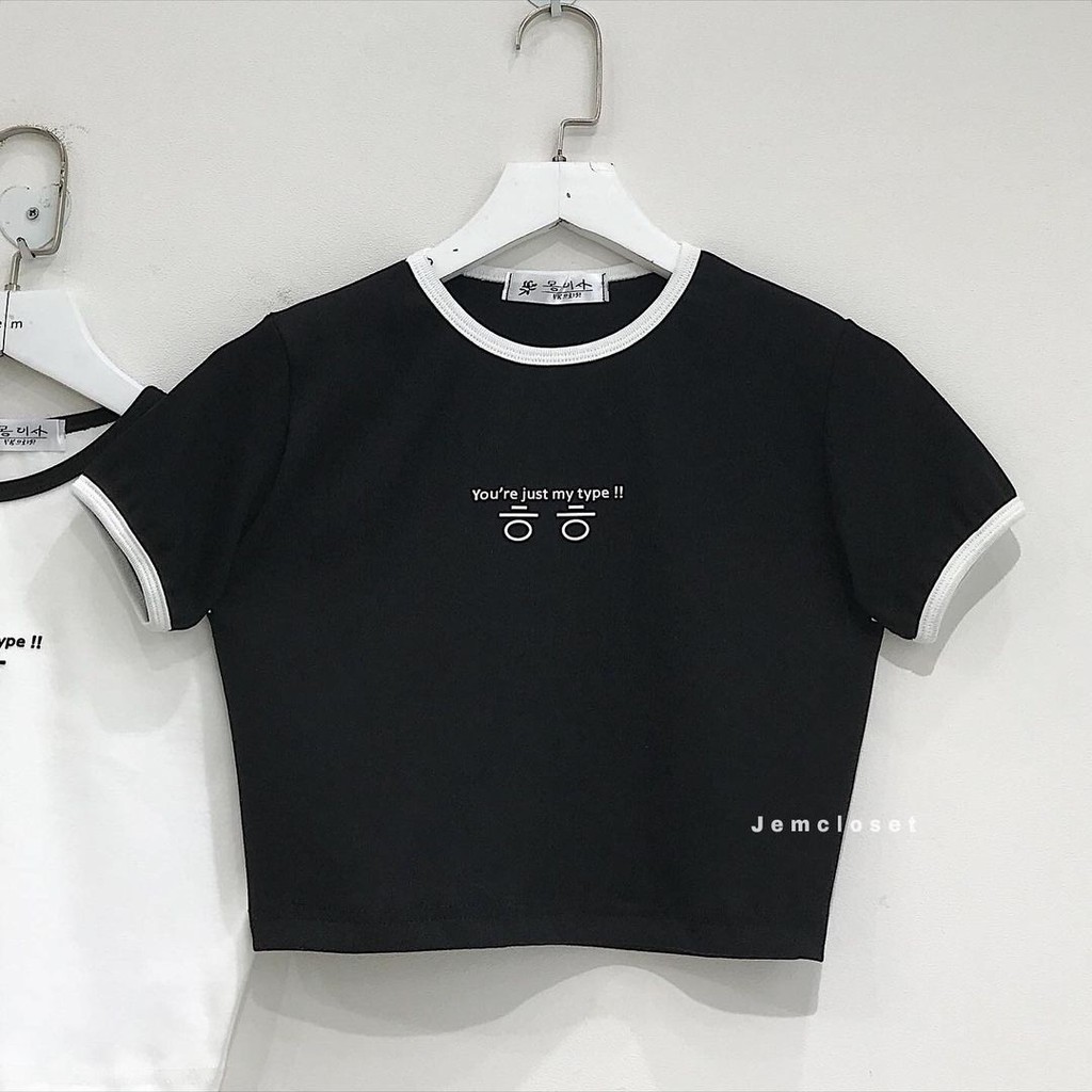 Áo croptop nữ JEMCLOSET co giãn thỏa mái dễ phối đồ TYPE - 10028