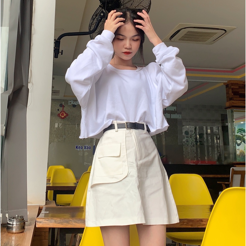 Chân váy kaki ngắn
