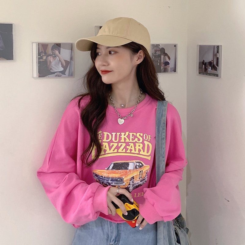 SUXI Áo Thun Ngắn Dáng Rộng Tay Dài Nhiều Màu Tùy Chọn Cho Bạn Nữ