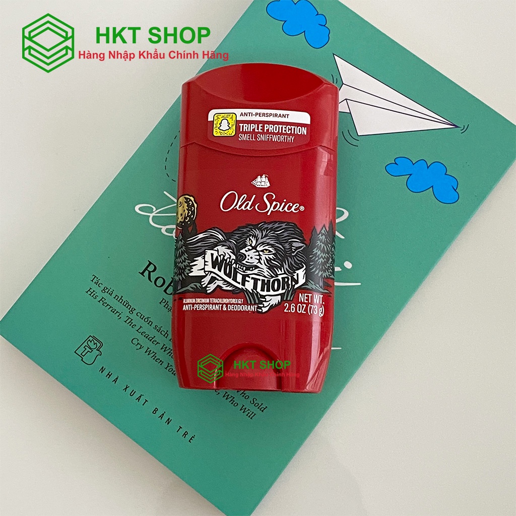 [USA] Sáp khử mùi nam Old Spice Wolfthorn 73g - HKT Shop