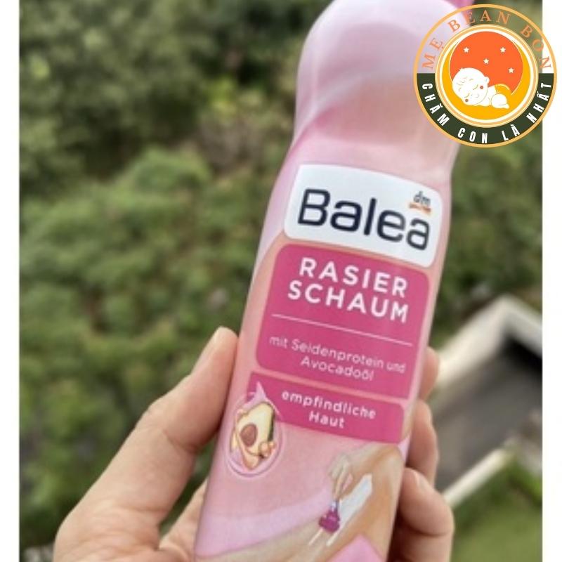 Bọt cạo lông Balea đức toàn thân và bikini không xước  rát da mùi thơm dễ chịu không gây kích ứng  200ml - mẹ bean bon
