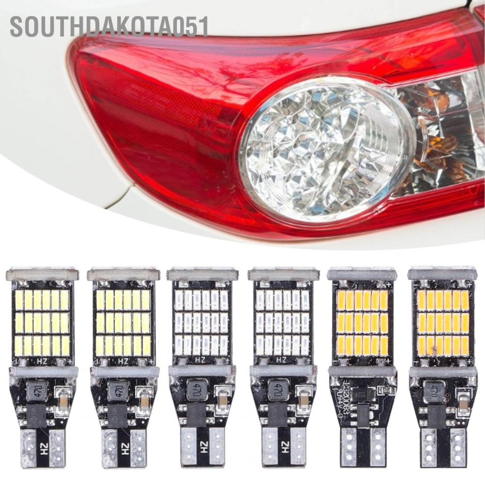 Southdakota051 2pcs Car LED Bulb Reversing Parking Lights Repair Maintenance Automobile Component for T15 W16W Model