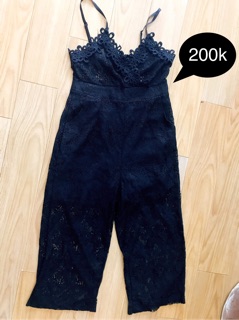 [Pass] Quần yếm ren cá tính size S