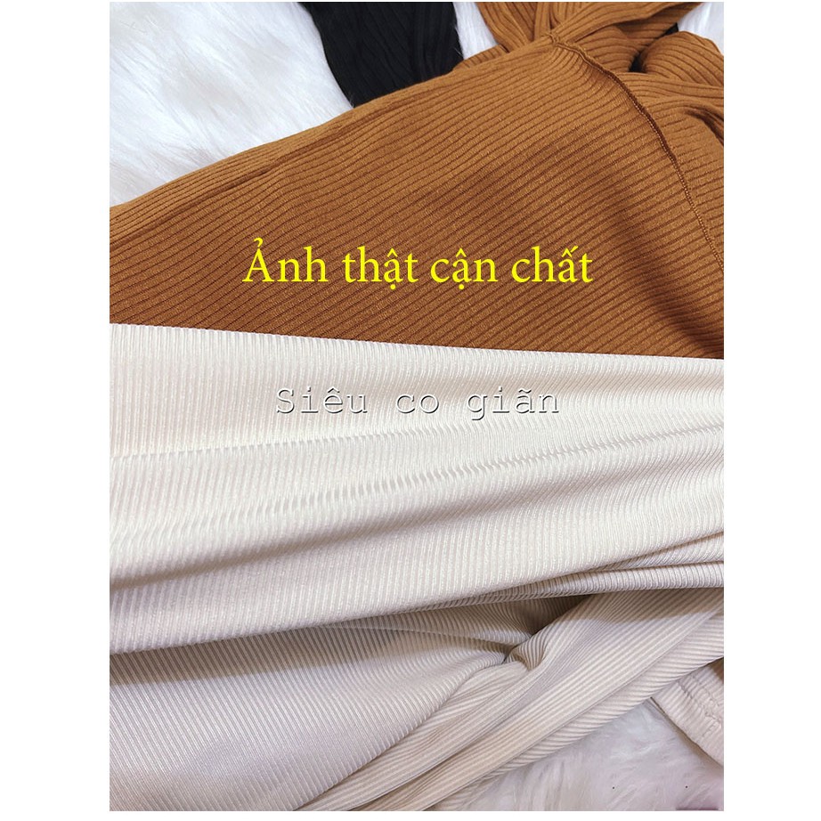 Áo len nữ trễ vai siêu co giãn,áo len dài tay ,chất len tăm 3 mầu, lên đồ Sang Chảnh - Khí chất khỏi bàn,áo len tăm