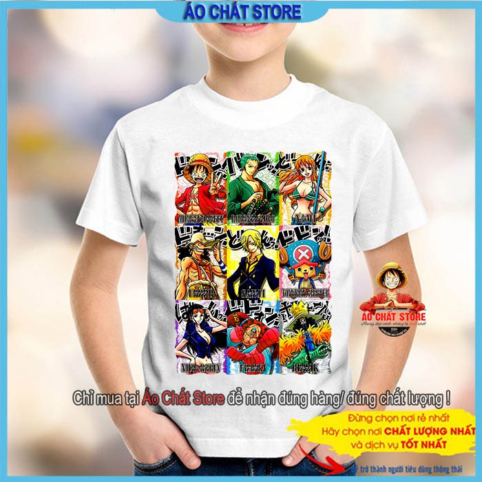 Áo LUFFY | ACE | SABO | LAW trẻ em siêu cute | Áo One Piece Hải Tặc cho bé trai | bé gái đẹp OP89
