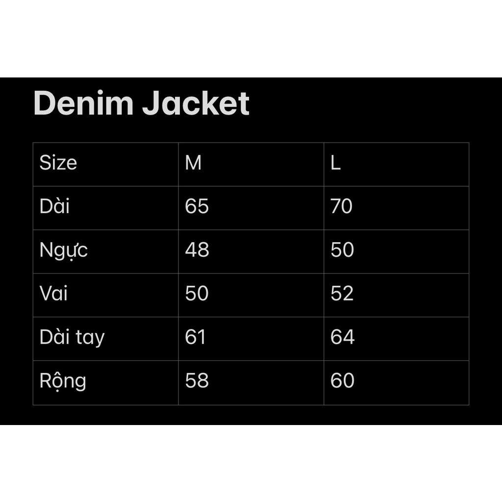 Áo Khoác Jean Màu Đen Dimor