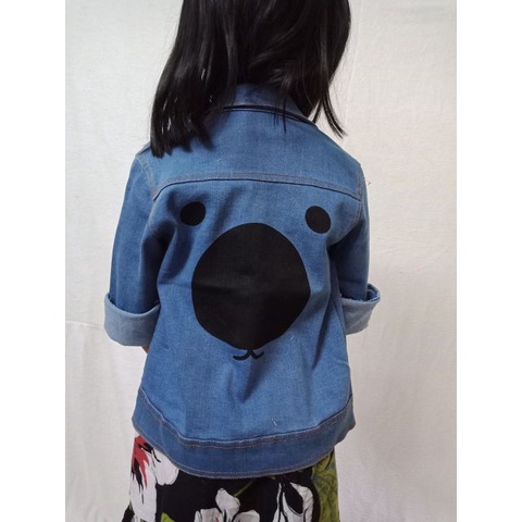 Áo khoác bò hình Mặt Cún cho bé 10-21kg