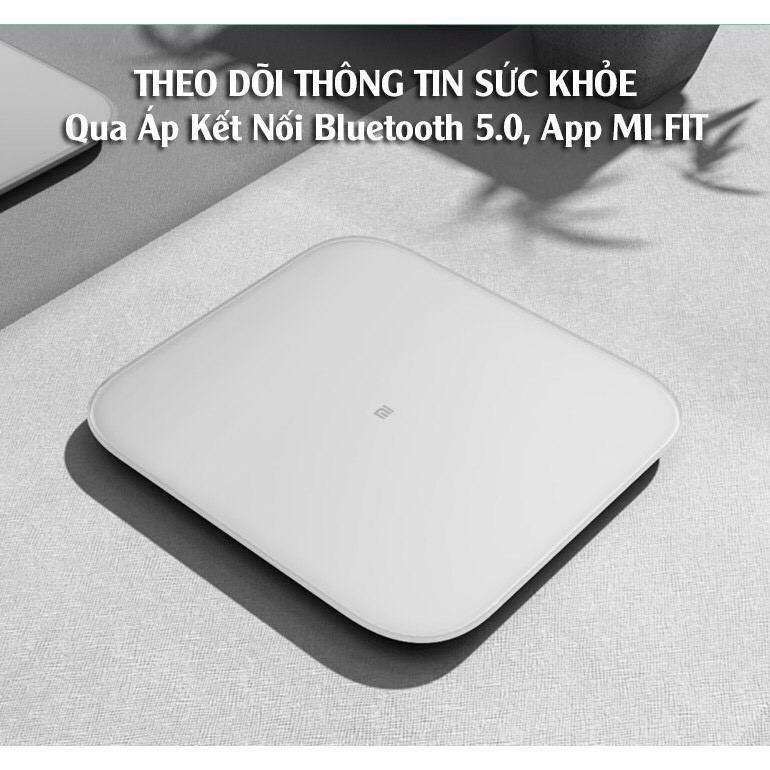 Cân Điện Tử Theo Dõi Sức Khỏe Thông Minh Xiaomi Gen 2 Kết Nối Bluetooth 5.0 Mặt Kính Cường Lực _ BH 6 Tháng