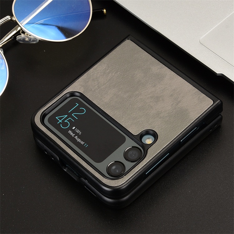 Ốp Lưng Bọc Da Sần Cho Điện Thoại Samsung Galaxy Z Flip 4 Flip Samsung Galaxy Z Flip 4 Zflip 3