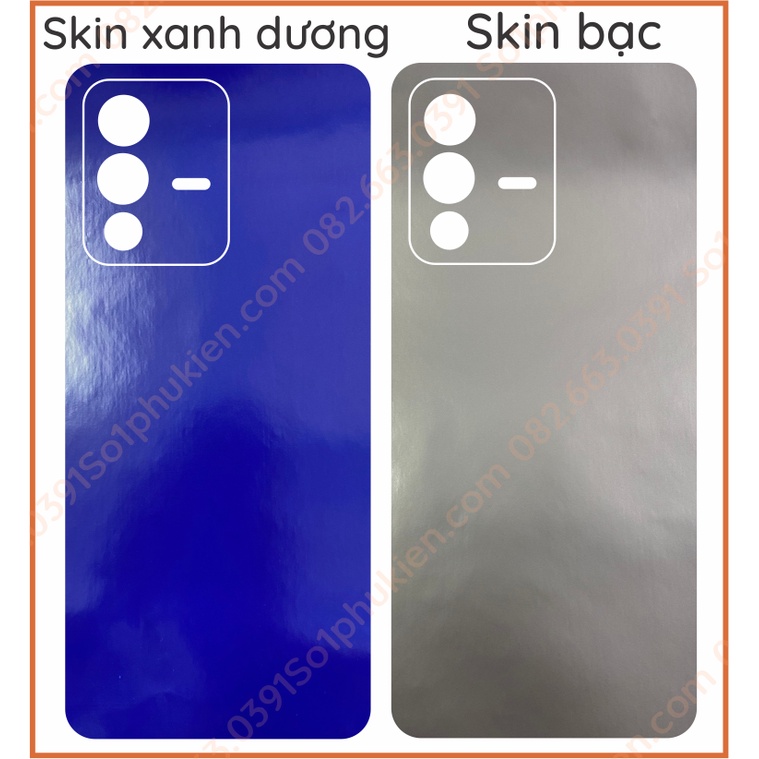 Miếng dán mặt lưng kèm camera skin carbon Vivo v23 5g