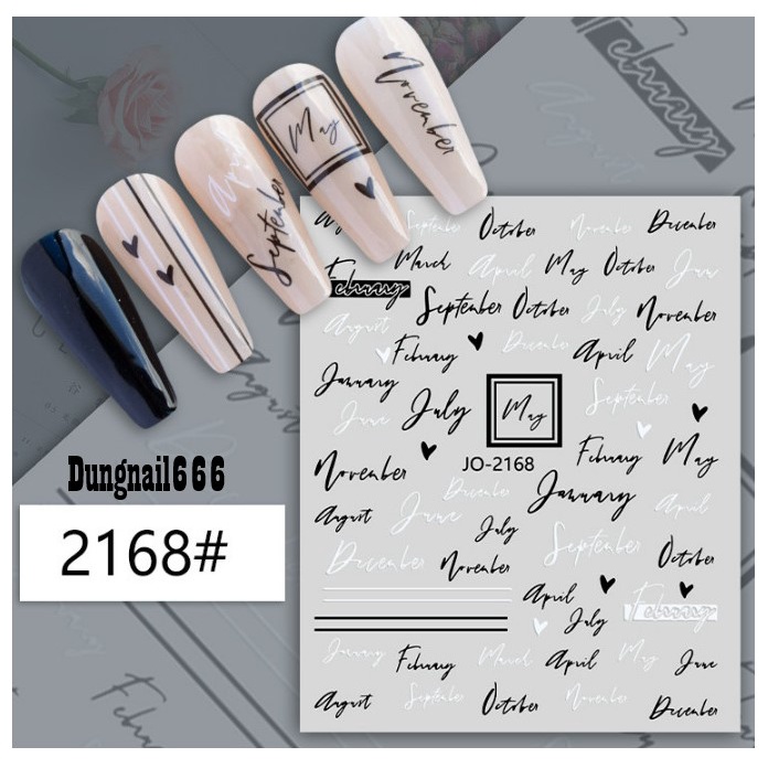 Sticker trang tri nail mã jo2168