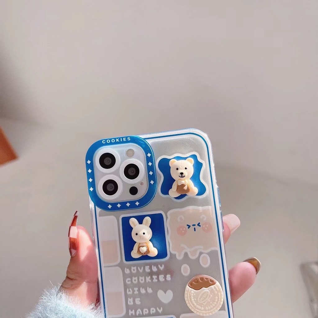 Ốp điện thoại in hình gấu 3D cho Xiaomi Redmi Note 10 Redmi Note 7 Redmi Note 8 Redmi Note 9 Pro Note 9s Redmi 9A 9C 9T Poco M3 Mi 11