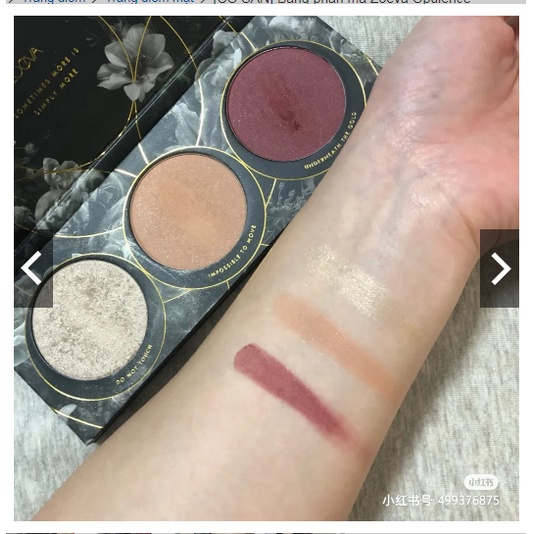 SĂN TỪ SALE 70%_Bảng phấn má Zoeva Opulence_Má hồng cao cấp
