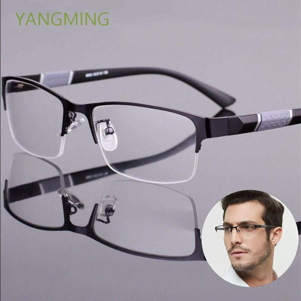 Kính Đọc Sách Gọng Nửa Siêu Nhẹ Chống Ánh Sáng Xanh Thời Trang Cổ Điển Cho Nam