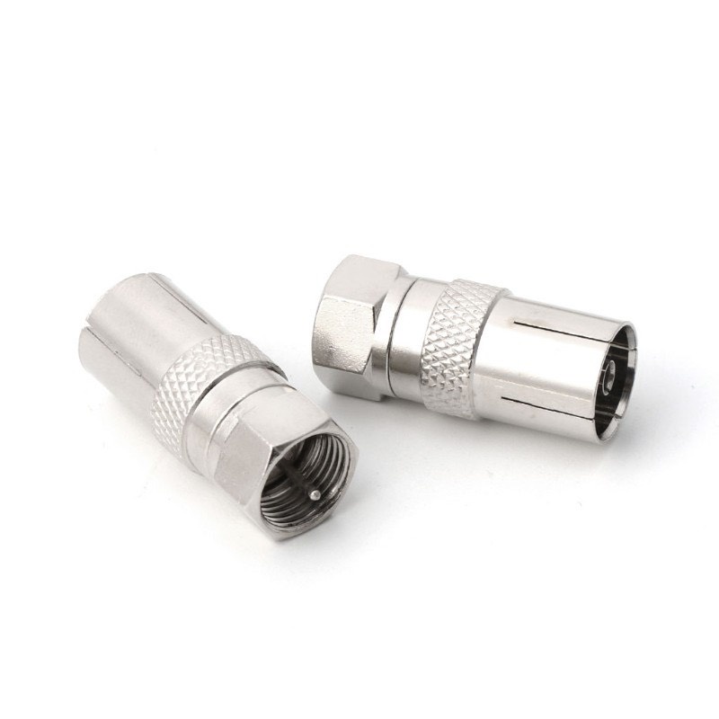 Jack F5 to RF - đầu nối điều hợp dây cáp trục đồng TV F5 M - RF F