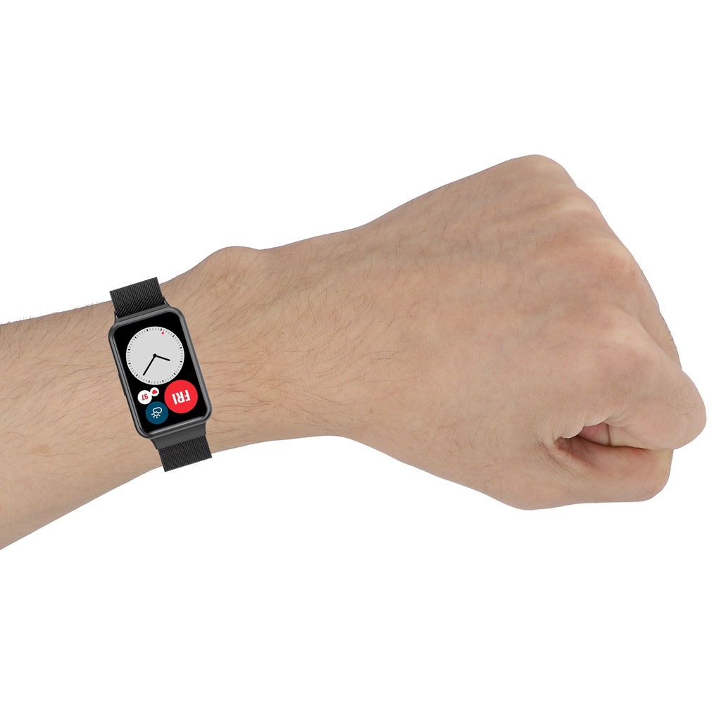 Dây đeo inox Milan thích hợp cho đồng hồ thông minh Huawei Fit