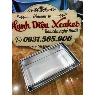 Khuôn Nhôm - Chữ Nhật Cao 8 Cm - Đế Liền 8x16 - 32x40 Cm