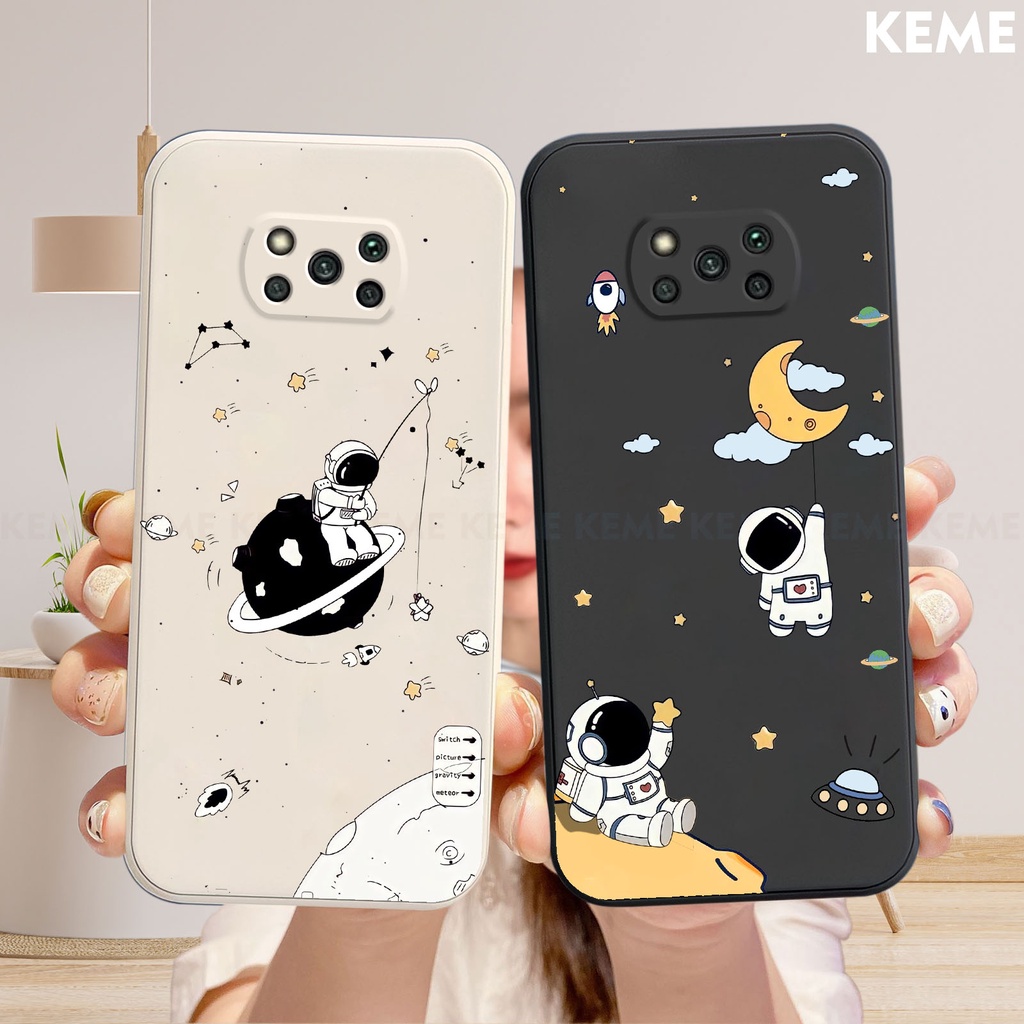 Ốp lưng Xiaomi Poco X3 / X3 NFC / X3 Pro in hình nhà phi hành gia cute dễ thương