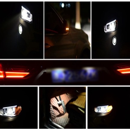 Bóng LED lùn chân T10 xe hơi ô tô màu trắng cho đèn xi nhan demi soi biển số đăng ký nội thất Toyota Camry Honda Accord