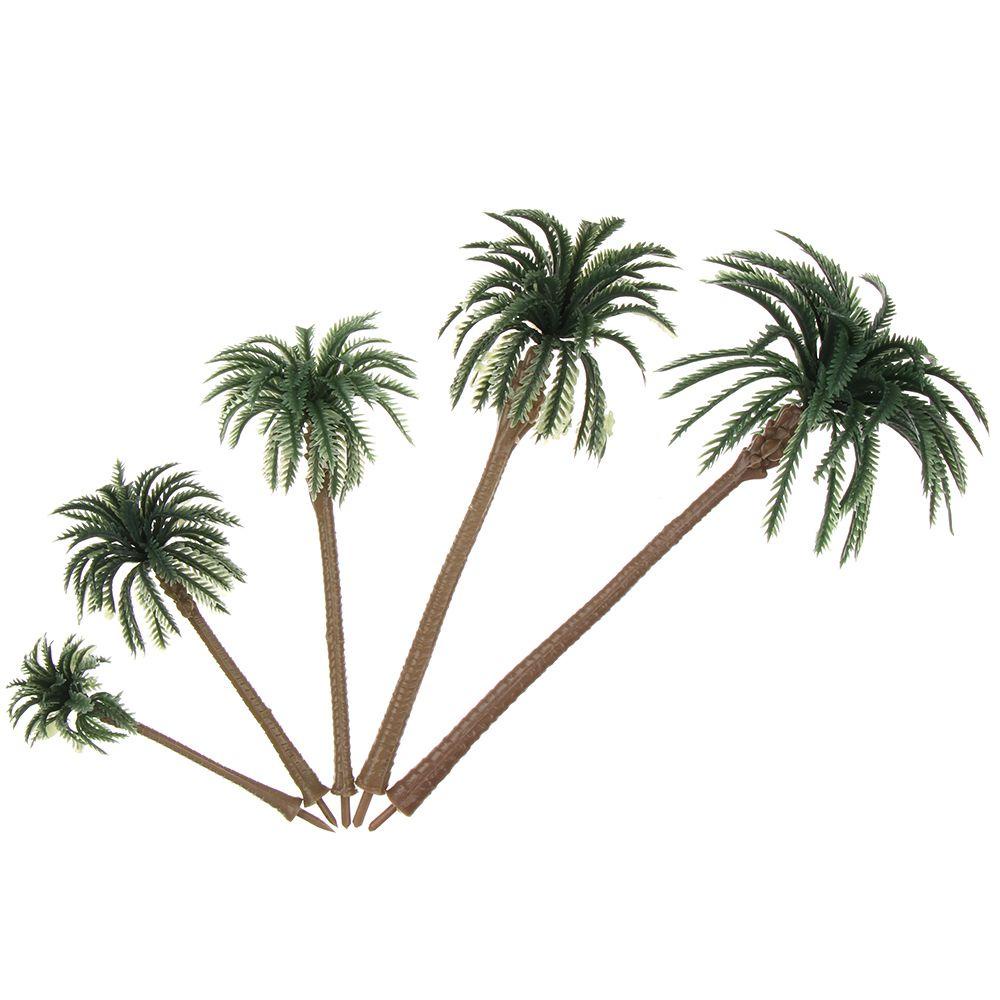 Set 5 Mô Hình Cây Cọ Dừa Dùng Trang Trí DIY Độc Đáo