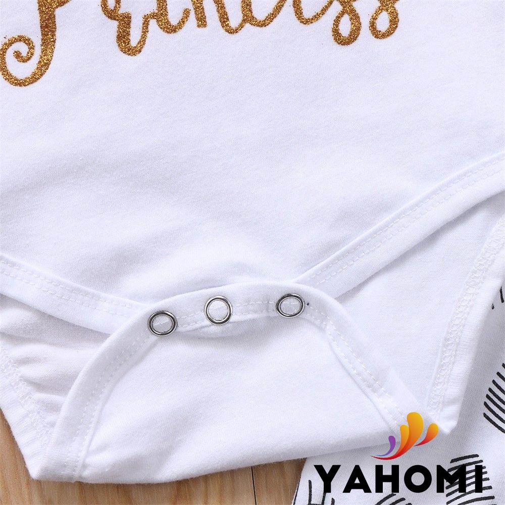 ❀Yaho❀Newborn Infant Baby Girl Outfits Clothes Set Romper Bodysuit+Pants Leggings 4PCS