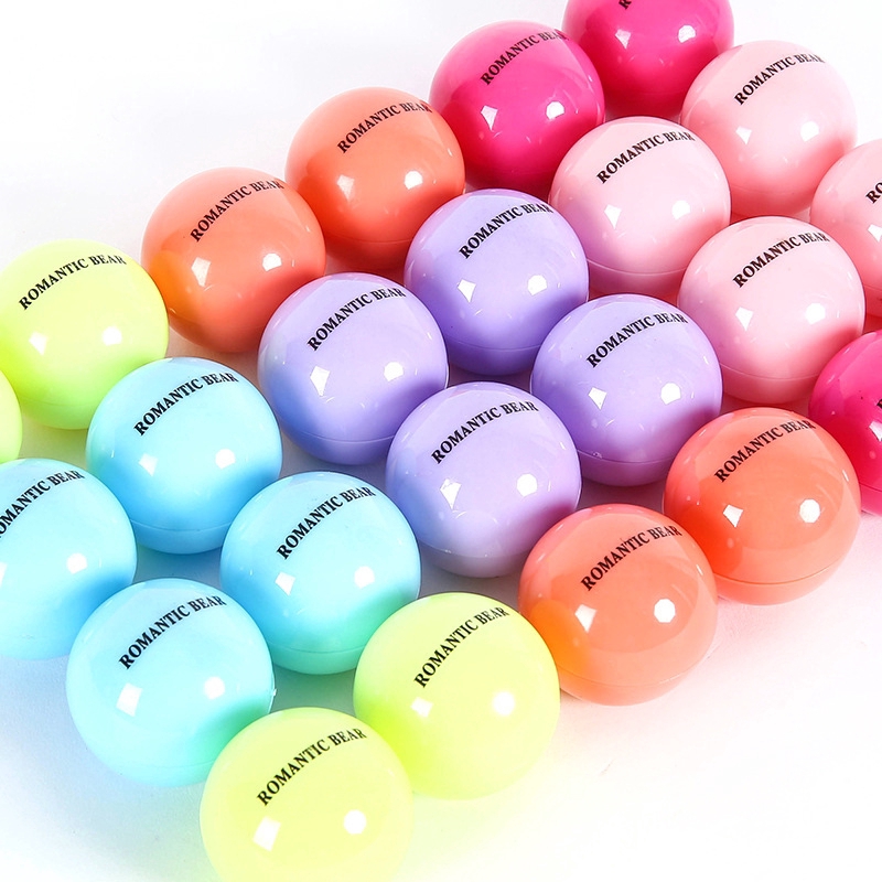 Son dưỡng tinh chất hình cầu Romantic Bear 6 màu chống nứt giữ ẩm tự nhiên