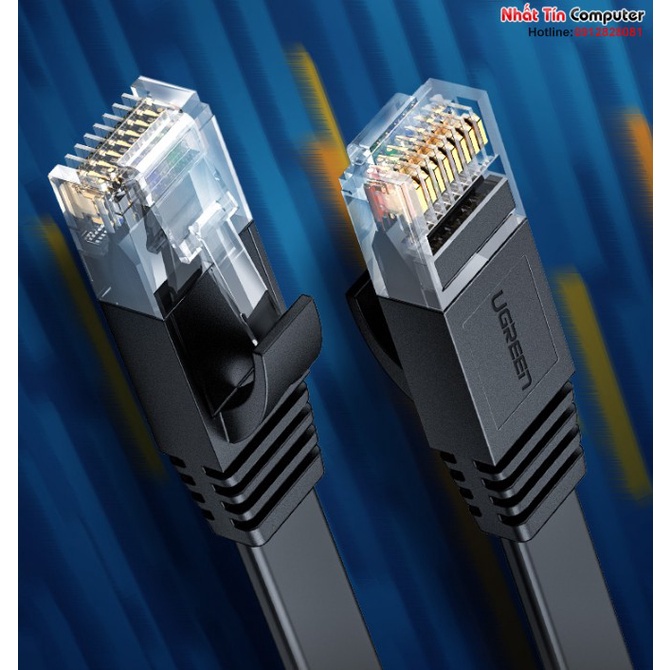 Cáp mạng đúc sẵn Cat6 dẹt chính hãng Ugreen cao cấp