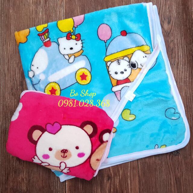 Chăn Ủ Lông Tuyết Có Mũ Cho Bé Sơ Sinh