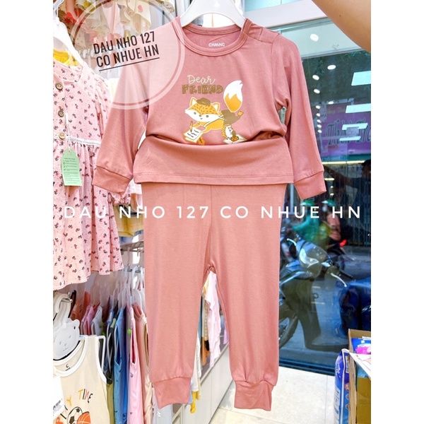 CHAANG Bộ dài tay cài vai cho bé từ 7kg-18kg