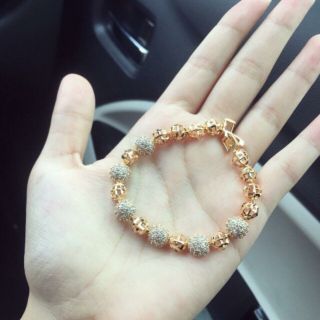 Lắc bi xi mạ vàng 18k