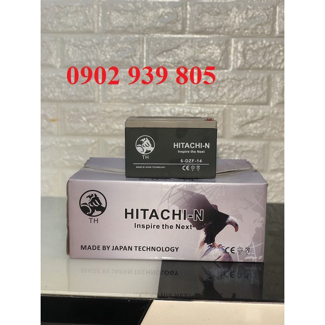 Bình ắc quy đảm bảo chất lượng chuyên dùng cho xe đạp điện hàng nhập khẩu HITACHI 12V 14AMPE