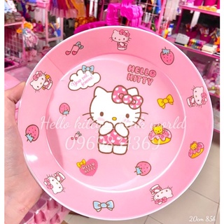 Đĩa tròn sâu lòng hello kitty
