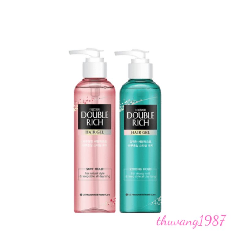 Gel tạo kiểu tóc Double Rich 250 ml