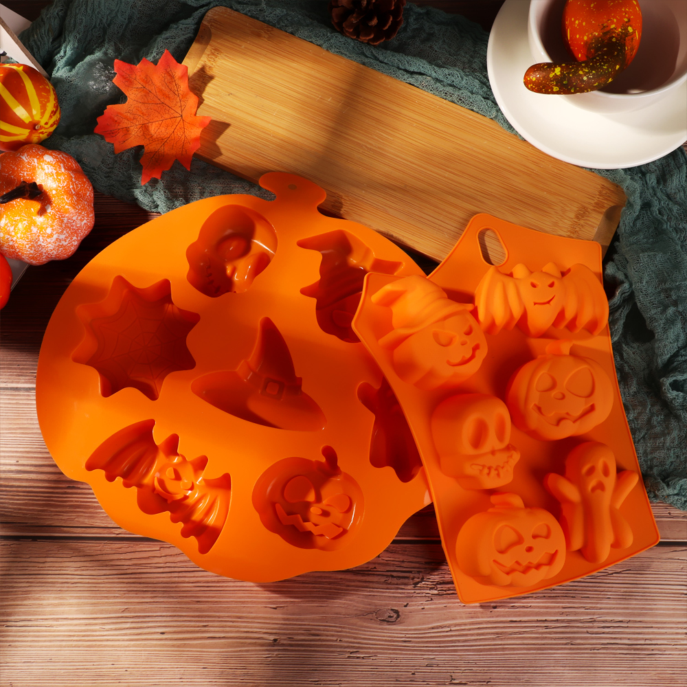 Khuôn Silicone Làm Bánh / Sô Cô La Hình Halloween