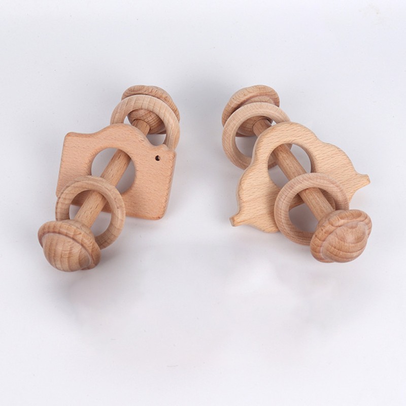 Đồ Chơi Lúc Lắc Cầm Tay Bằng Gỗ Đáng Yêu Cho Bé