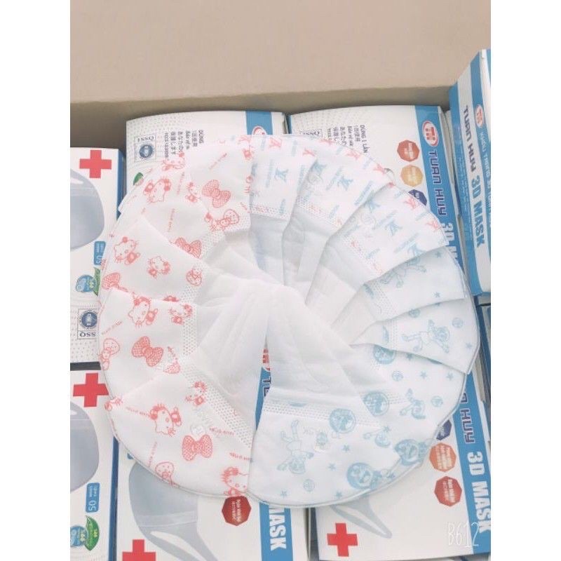Khẩu trang 3D Mask trẻ em kháng khuẩn cho bé mã KT010
