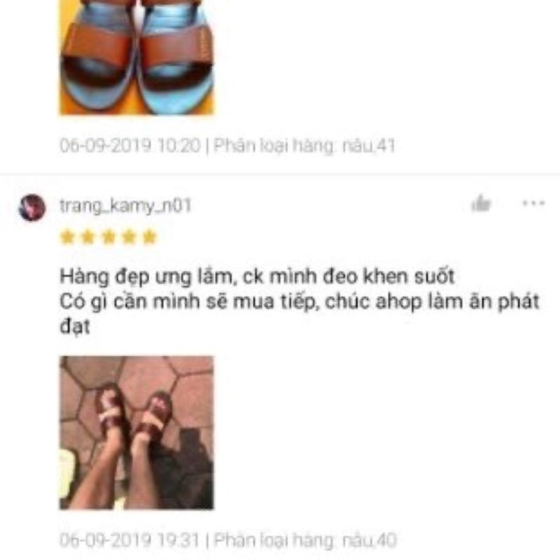 Dép nam da cao cấp quai ngang đẹp không quai hậu da bò thời trang Hàn Quốc CHAGO DNA137