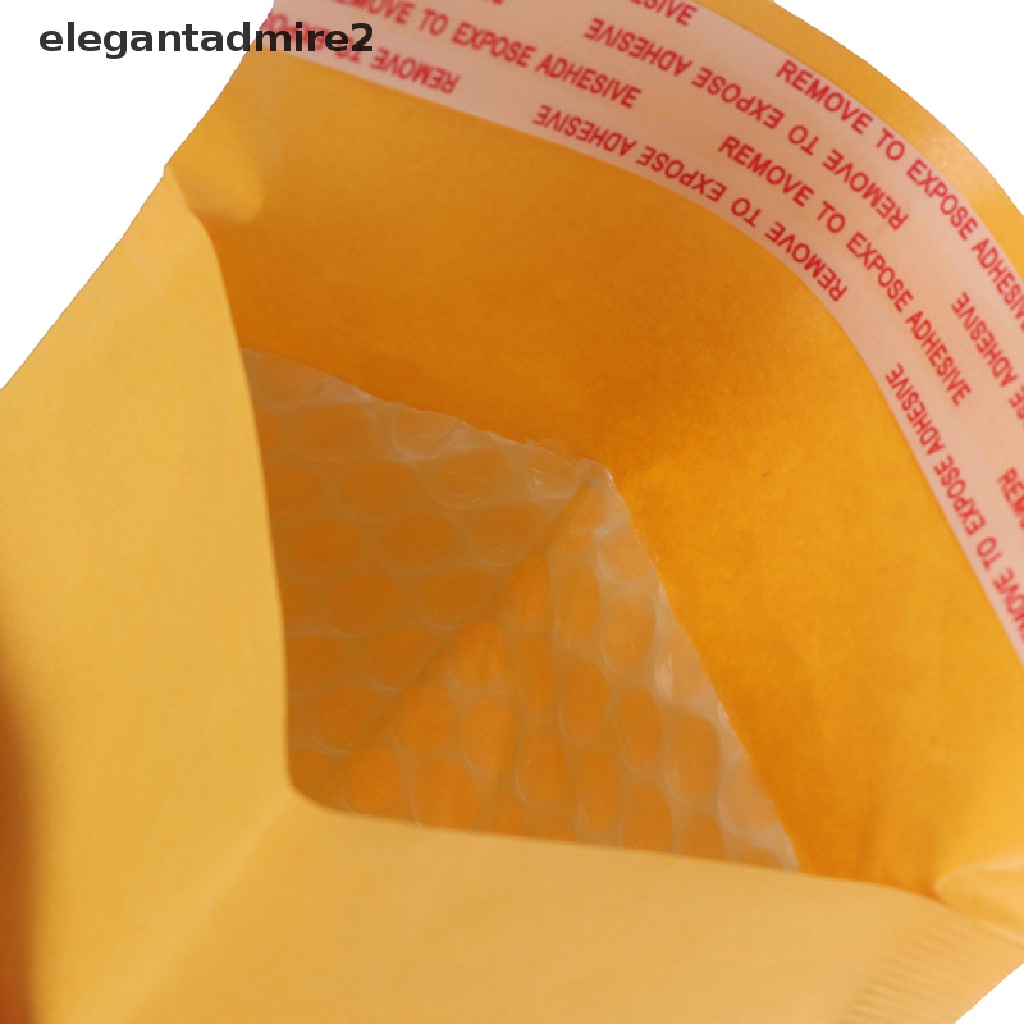 [gele] 10Pcs yellow kraft bubble mailers padded envelopes self seal shipping bags [ele]