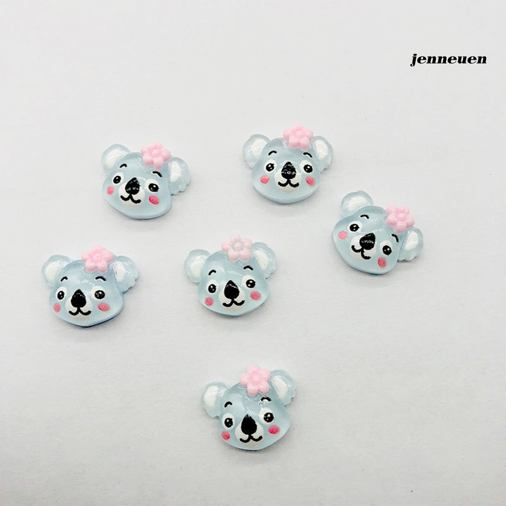 [Hàng mới về] Phụ Kiện Dán Trang Trí Móng Tay Hình Gấu Hoạt Hình 3D