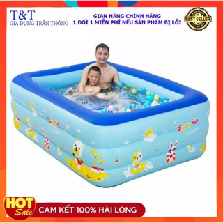 Xả hàng,bể bơi phao cho bé 3 tầng 1m3,hồ bơi trẻ em loại dày chống trượt cho bé